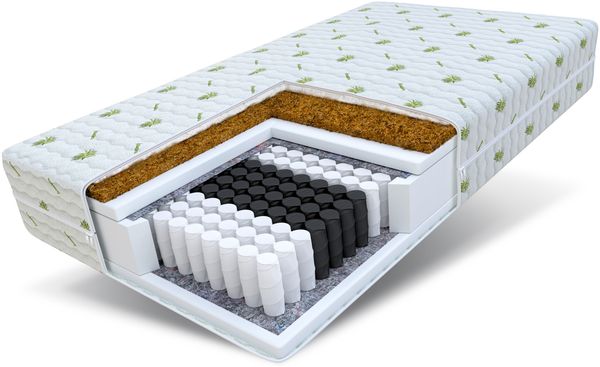 Matratze 140x200 Paloma Taschenfederkern H3 H4 Kokos 22 cm Kaltschaum Aloe Vera