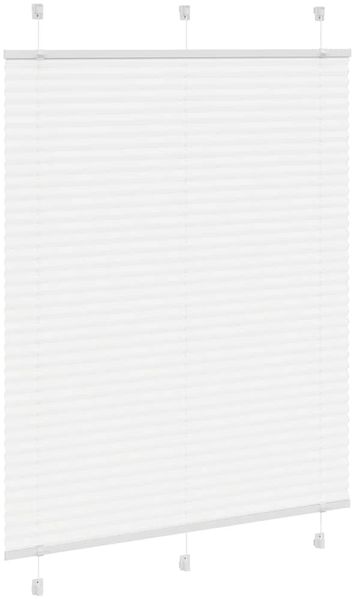 vidaXL Plissee Weiß 105x100 cm Stoffbreite 104,4 cm Polyester 4015484 Bild 3