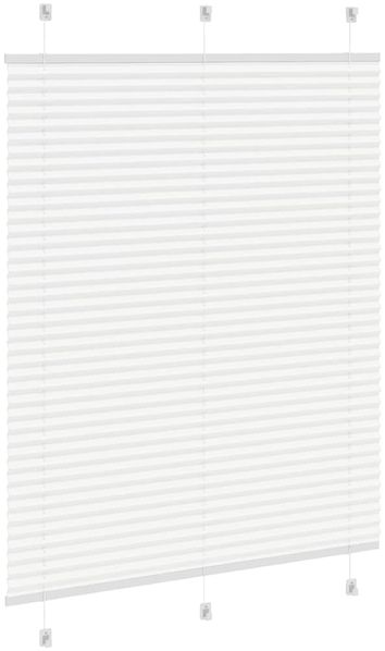 vidaXL Plissee Weiß 105x100 cm Stoffbreite 104,4 cm Polyester 4015484 Bild 4