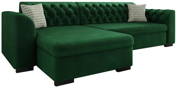 Ecksofa Lerito (Magic Velvet 2225 + Senegal 823, Seite: Links)