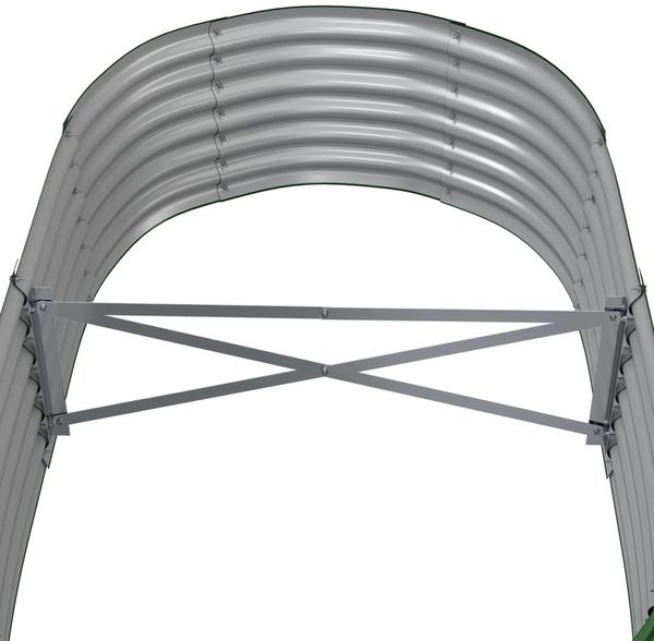 vidaXL Hochbeet Verzinkter Stahl 152x80x36 cm Grün 318913 Bild 5