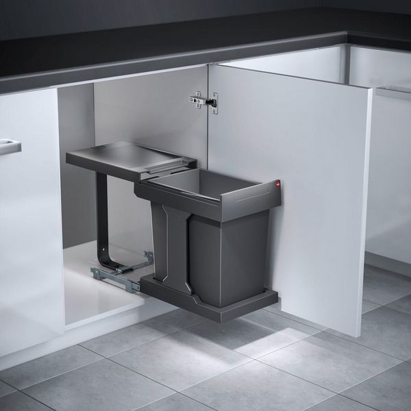 HAILO Abfallsorter 20 Liter SOLO 20 ab 30 cm Schrankbreite