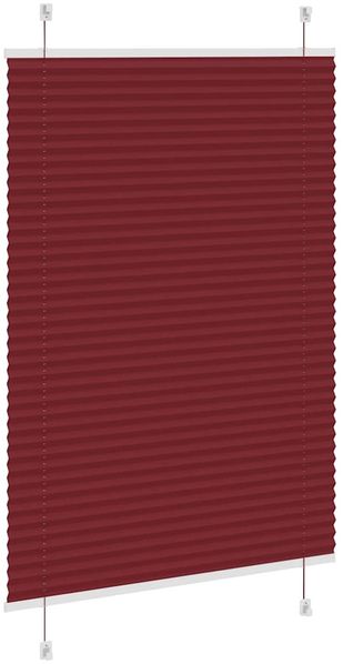 vidaXL Plissee Bordeauxrot 90x100 cm Stoffbreite 89,4 cm Polyester 4015226 Bild 4