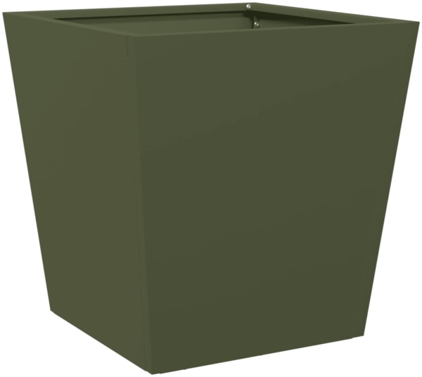 vidaXL Pflanzkübel Olivgrün 40x40x40 Stahl 851058