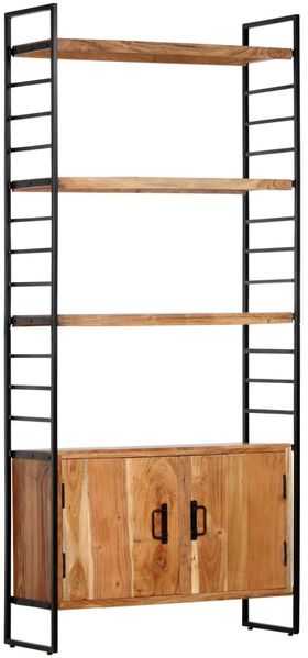 vidaXL Bücherregal 4 Ebenen 80x30x180 cm Massivholz Akazie 284420