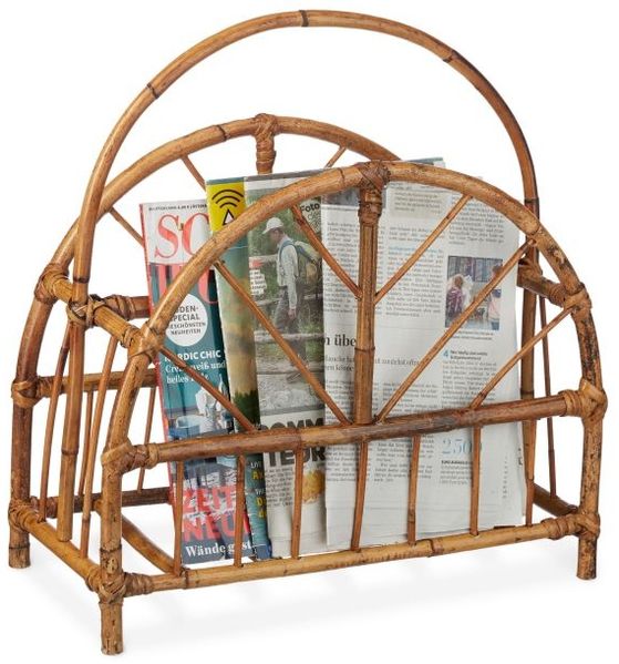 Zeitungsständer Rattan rund 10024178