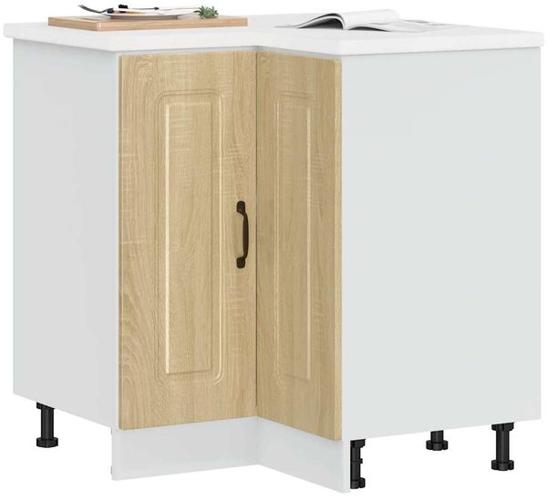 vidaXL Küchen-Eckunterschrank Kalmar Sonoma-Eiche Holzwerkstoff 853510