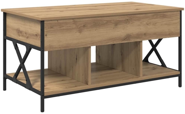 vidaXL Couchtisch Artisan-Eiche 100 x 55 x 48,5 cm Holzwerkstoff 883036
