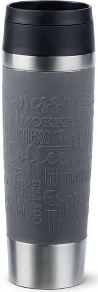 EMSA Thermobecher Travel Mug Classic, Pfeffergrau, 0.5 l