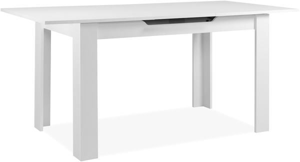 Kulissentisch >Birmingham< ausziehbar bis 165cm, in Weiß - 125/165x75x80cm (BxHxT) Bild 10