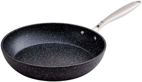 Homeware Bratpfanne, Aluminium schwarz, 28 x 5.7 cm, Antihaft PFAS-frei