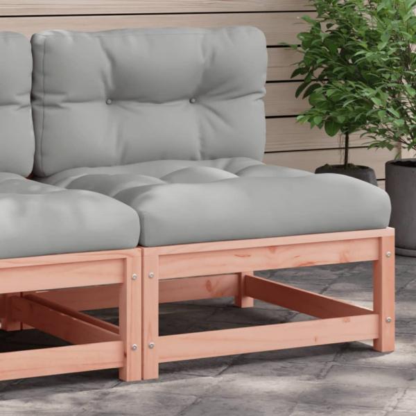 vidaXL Gartensofa ohne Armlehnen mit Kissen Massivholz Douglasie 838083