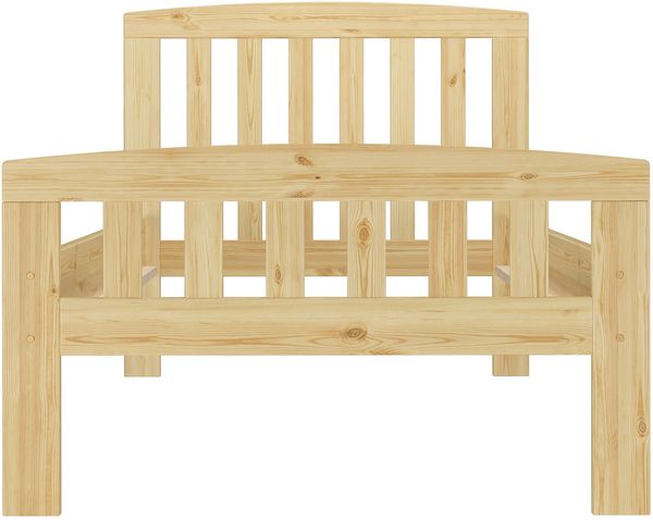 Klassisches Kieferbett natur 90x200 Einzelbett Singlebett Massivholzbett Zubehör wählbar V-60.57-09Rollrost. Matratze und Gästebettkasten inkl. Bild 7