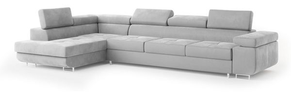 Masseno Ecksofa VICENTE mit Schlaffunktion L-Form, Sofa mit Bettkasten