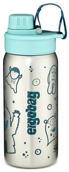 ergobag Trinkflasche Edelstahl Trinkflasche, auslaufsicher und kohlensäuregeeignet