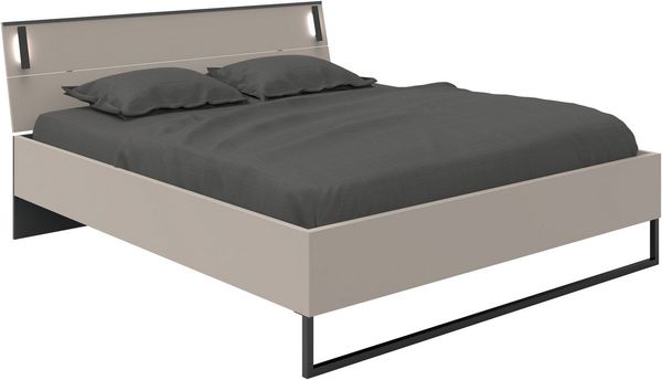 Wimex Futonbett Tilburg in verschiedenen Breiten erhältlich, inkl. LED Beleuchtung, Bett mit Metallkufe
