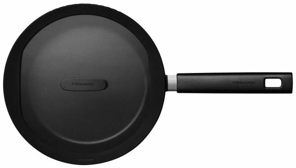 Fiskars Hard Face Sautierpfanne, mit Deckel, Bratpfanne, Brat Pfanne, Aluminium, Schwarz, 2. 8 L, Ø 26 cm, 1052231 Bild 4
