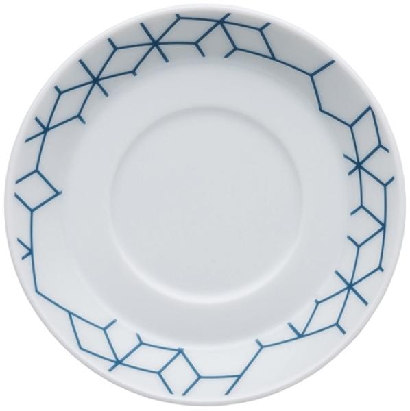 Arzberg Tric Vivid Bloom Espresso/Mokka-Untertasse Pattern Blue