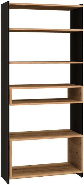 Standregal Tris Bücherregal 80x40x180cm eiche artisan / schwarz