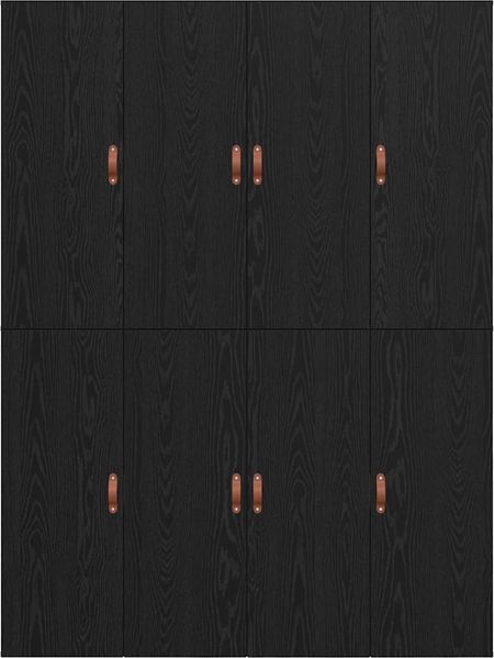 vidaXL Aufbewahrungsbettgestell Schwarz Eichen-Optik 140 x 200 cm 3335374 Bild 9