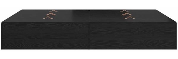 vidaXL Aufbewahrungsbettgestell Schwarz Eichen-Optik 140 x 200 cm 3335374 Bild 7
