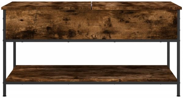 vidaXL Couchtisch Räuchereiche 100x50x50 cm Holzwerkstoff und Metall 845348 Bild 5