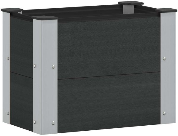 vidaXL Hochbeet Schwarz 50 x 30 x 36 cm 42039032