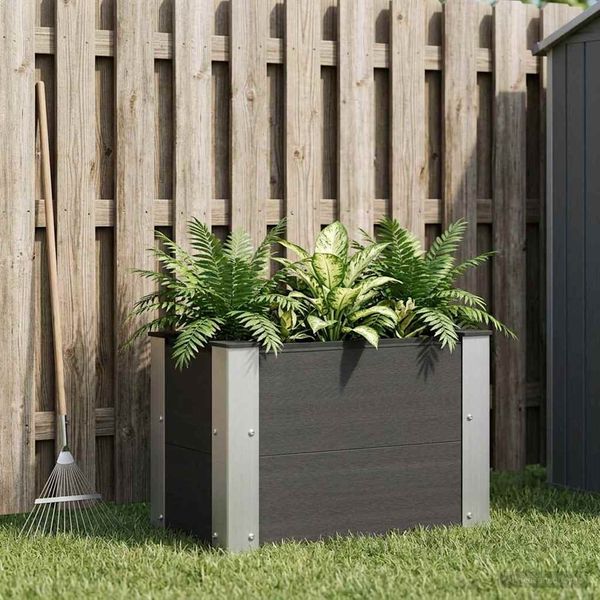 vidaXL Hochbeet Schwarz 50 x 30 x 36 cm 42039032