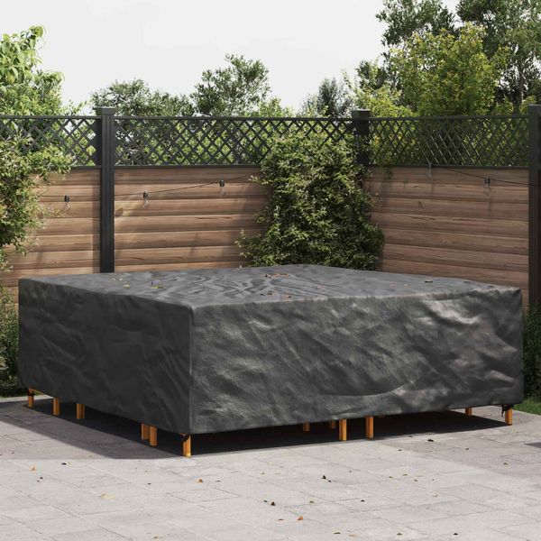 vidaXL Möbelbezug Uni Schwarz 220 x 220 x 70 cm 210D 4105786