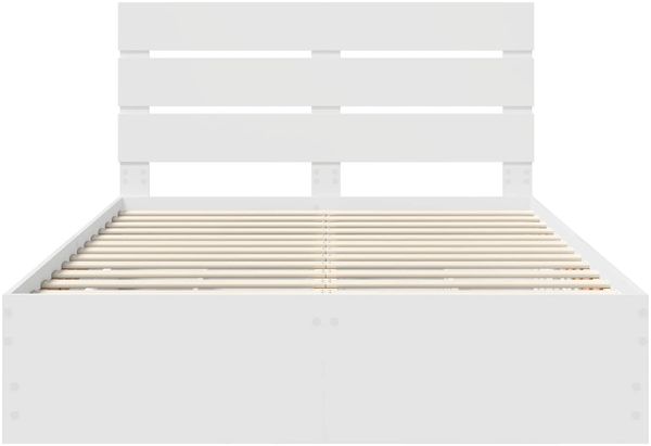 vidaXL Bettrahmen mit Schubladen Weiß 160 x 200 cm Ingenieurs Holz 3411818 Bild 8