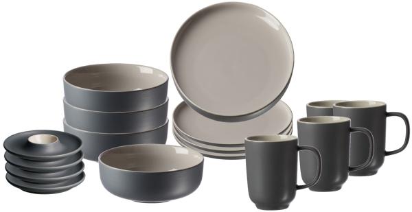 Ritzenhoff & Breker JASPER Frühstücksset 16-teilig grau