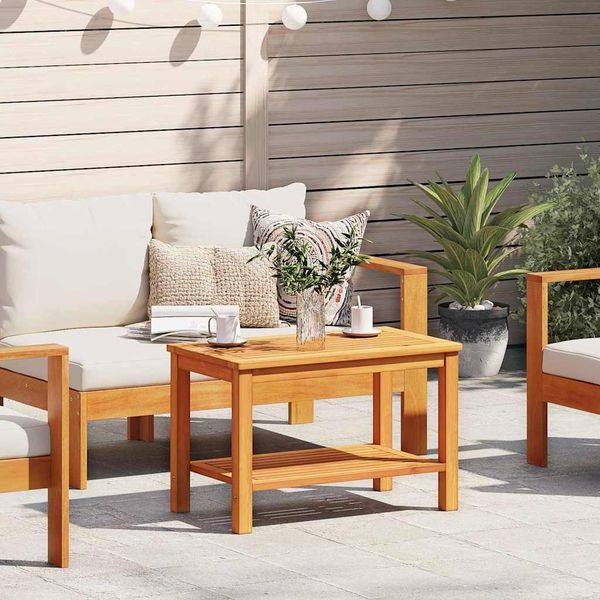 vidaXL Beistelltisch Öl-Natur 70 x 40 x 45 cm Massivholz Akazie 4108103