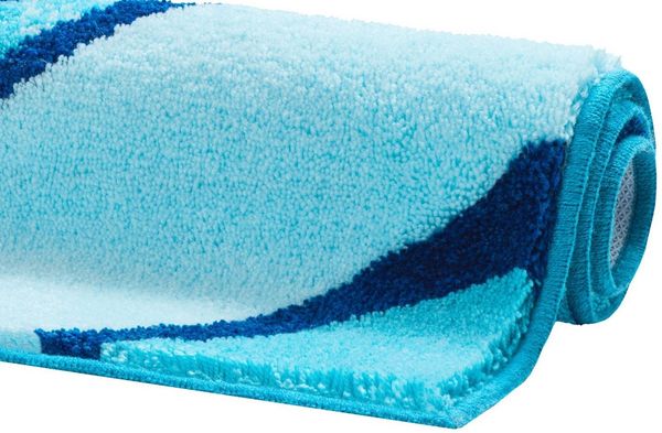 Grund Badematte Belize, Badvorleger, Badezimmer Teppich, sehr weich, Höhe 20 mm, rutschhemmend beschichtet, schnell trocknend, fußbodenheizungsgeeignet, Polyacryl, halbrund, weiche Haptik, auch als 3 teiliges Set erhältlich, Made in Europe Bild 4