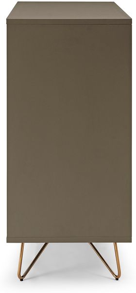Kommode Metall und MDF Grau und Gold Bild 4