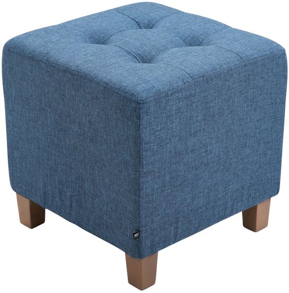 CLP 2er Set Sitzhocker Pharao, antik-hell mit hochwertiger Polsterung,blau Bild 2