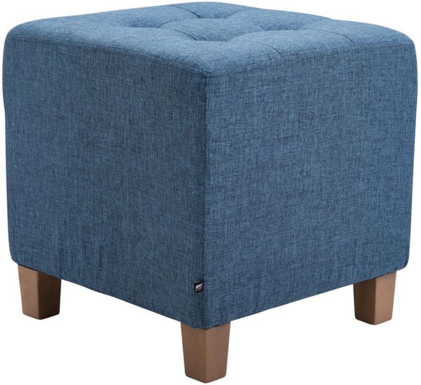 CLP 2er Set Sitzhocker Pharao, antik-hell mit hochwertiger Polsterung,blau Bild 4