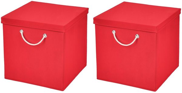 StickandShine Faltbox 2 Stück 30x30 cm perfekt für KALLAX – 19 trendige Farben zur Auswahl