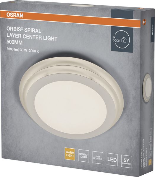 Osram LED Deckenleuchte Orbis Spiral Layer weiß Ø 50 cm 38 W warmweiß Bild 6