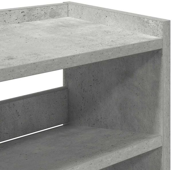 vidaXL Schuhregal Betongrau 80x25x81 cm Holzwerkstoff 859908 Bild 7