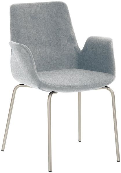 Venda 'MY HELIOS' Besuchersessel, Stoff blau, 58 x 87 x 41 cm, Rundumpolsterung und Armlehnen