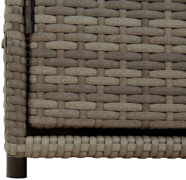 vidaXL Gartenschrank Grau 110x55x60,5 cm Poly Rattan 365569 Bild 9