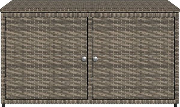 vidaXL Gartenschrank Grau 110x55x60,5 cm Poly Rattan 365569 Bild 6