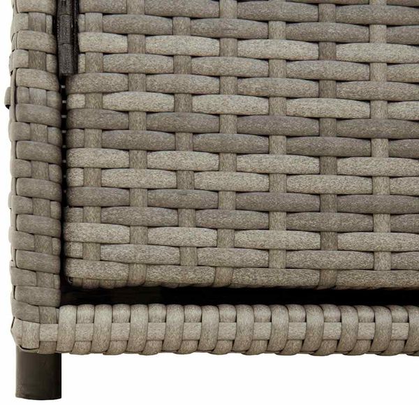 vidaXL Gartenschrank Grau 110x55x60,5 cm Poly Rattan 365569 Bild 12