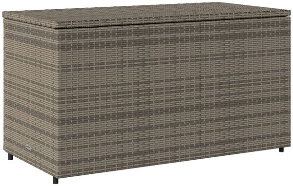 vidaXL Gartenschrank Grau 110x55x60,5 cm Poly Rattan 365569 Bild 8