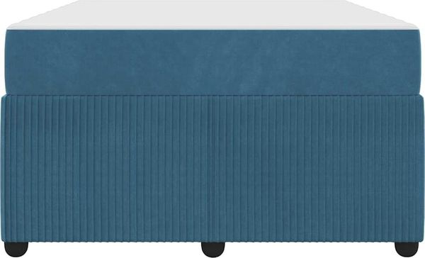 vidaXL Bettrahmen mit Matratze Blau 120 x 200 cm Stoff 3398390 Bild 5