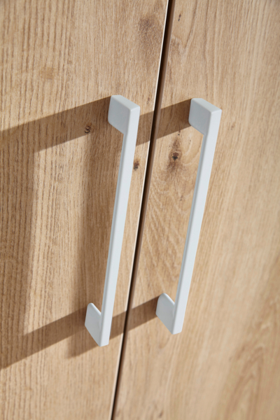 rauch Kleiderschrank; Drehtürenschrank COSMO, 4-türig, Eiche Artisan, mit Aufbewahrungsboxen, 181x197x54xcm Bild 8