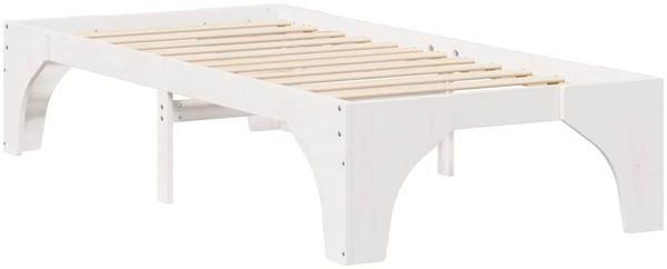 vidaXL Bettrahmen Weiß 90 x 190 cm Massives Kiefernholz 873011 Bild 7