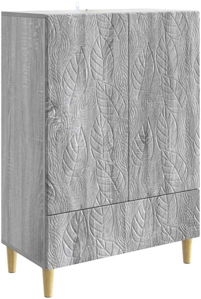 vidaXL Sideboard Grau Sonoma 66 x 34,5 x 95 cm Holzwerkstoff 895131