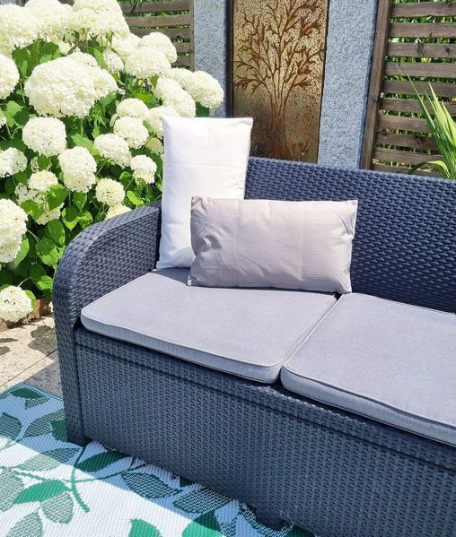 JACK Dekokissen JACK 2-farbiges Wende Outdoor Kissen 30x50cm Dekokissen inkl. Füllung, mit Lotus-Effekt, Robust, Strapazierfähig, für Innen & Außen geeignet