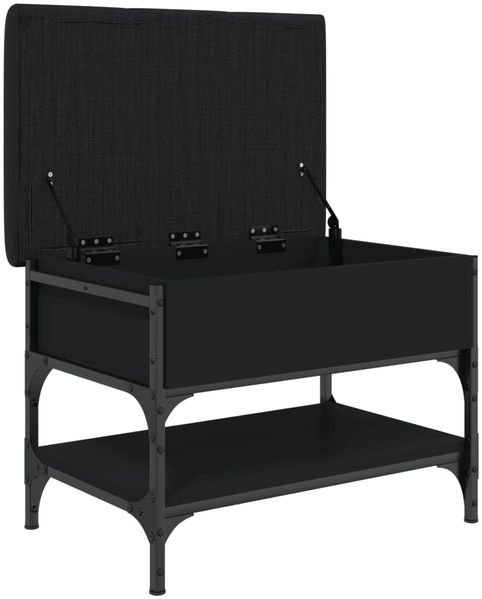 vidaXL Schuhbank Schwarz 62x42x45 cm Holzwerkstoff 835187 Bild 5